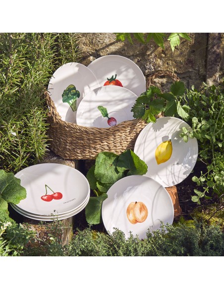 Set de 4 Platos de Postre Saisons - Frutas