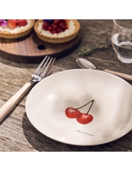 Set de 4 Platos de Postre Saisons - Frutas