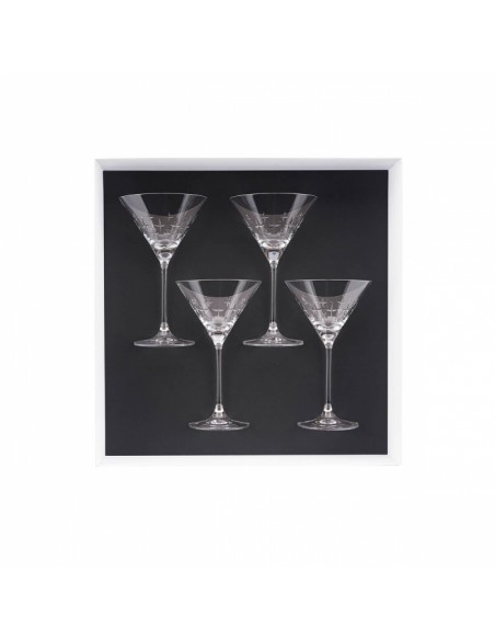 Set de 4 Copas de Martini Newport Twist