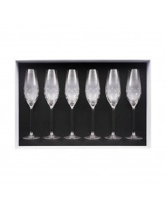 Set de 6 Copas de Champaña Newport Twist