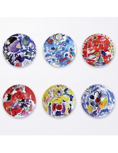 Set de 6 Platos de Postre Marc Chagall