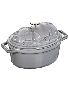 Olla La Cocotte Ovalada - Gris