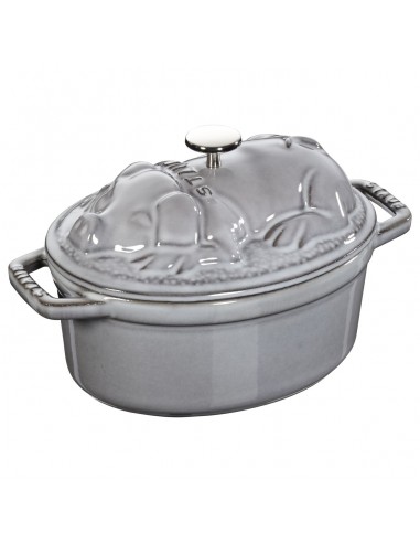 Olla La Cocotte Ovalada - Gris