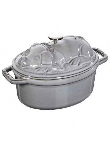 Olla La Cocotte Ovalada - Gris