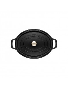 Olla Ovalada La Cocotte - Negra Mate 2