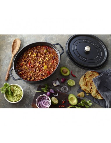 Olla Ovalada La Cocotte - Negra Mate