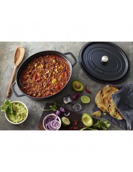 Olla Ovalada La Cocotte - Negra Mate
