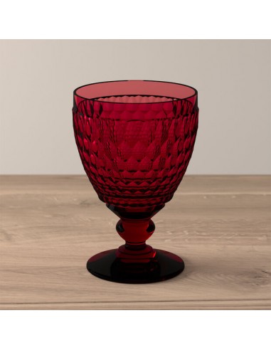 Set de 4 Copa de Agua Boston Rojo