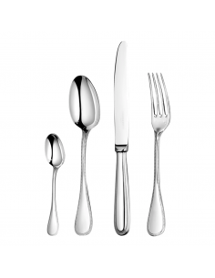 Set de 48 Cubiertos Perles - Plata