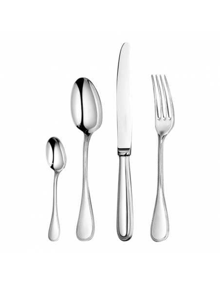 Set de 48 Cubiertos Perles - Plata
