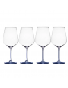Set de 4 Copas de Vino Tinto Gianna - Azul