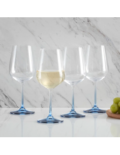 Set de 4 Copas de Vino Blanco Gianna - Azul 2