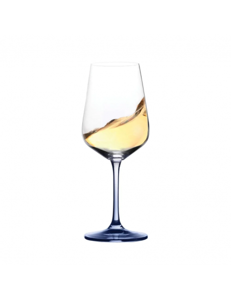 Set de 4 Copas de Vino Blanco Gianna - Azul
