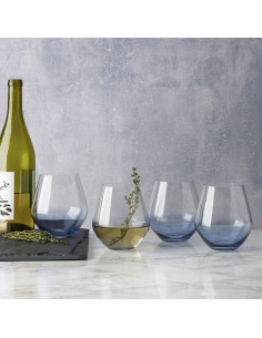 Set de 4 Vasos de Vino Gianna - Azul 2