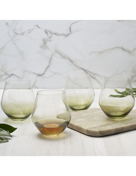 Set de 4 Vasos de Vino Gianna - Verde