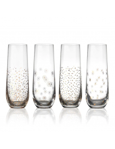 Set de 4 Vasos de Champaña Party