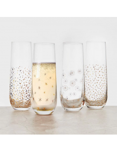 Set de 4 Vasos de Champaña Party 2