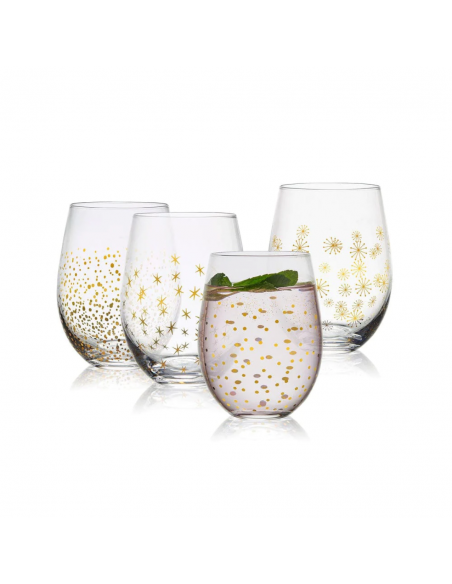Set de 4 Vasos de Vino Party