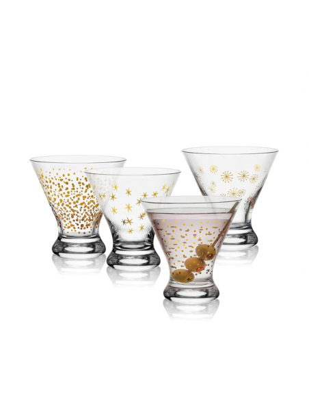 Set de 4 Vasos de Martini Party