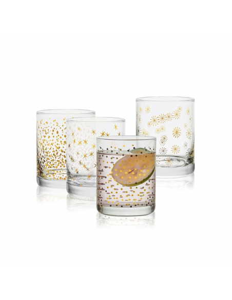 Set de 4 Vasos Cortos Party