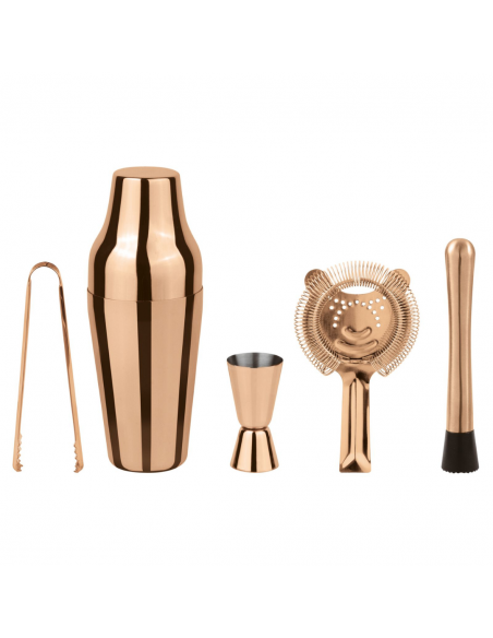 Set de Utensilios para Bar Parisian - Cobre