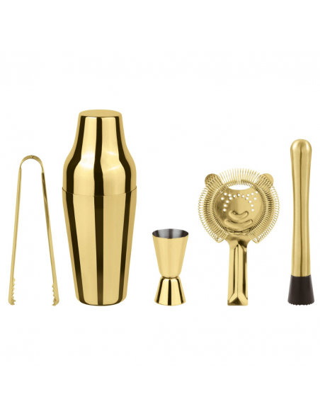 Set de Utensilios para Bar Parisian - Dorado