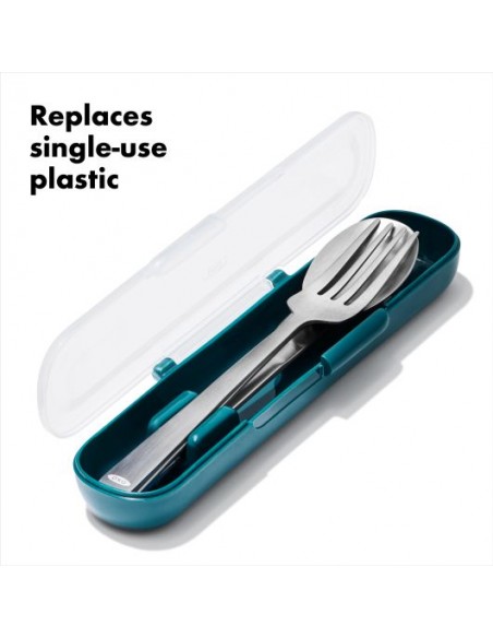 Set de 3 Cubiertos con Estuche