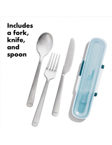 Set de 3 Cubiertos con Estuche