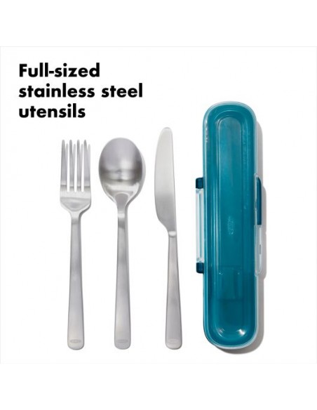 Set de 3 Cubiertos con Estuche
