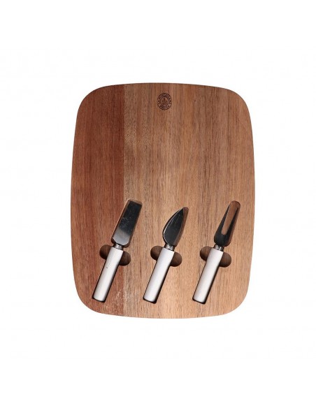 Tabla para Queso de Madera con Cuchillos