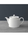 Tetera de porcelana blanca