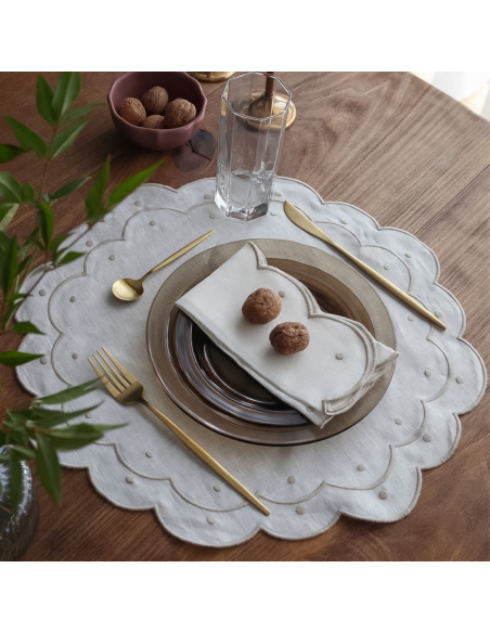 Individual Lunares - Beige