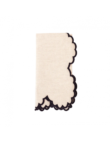 Servilleta Beige/Negro