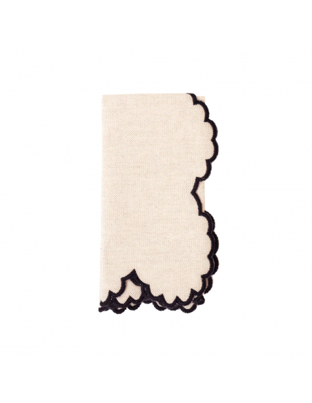 Servilleta Beige/Negro