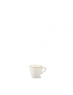 Taza y Platillo de Espresso Stonecast - Blanco