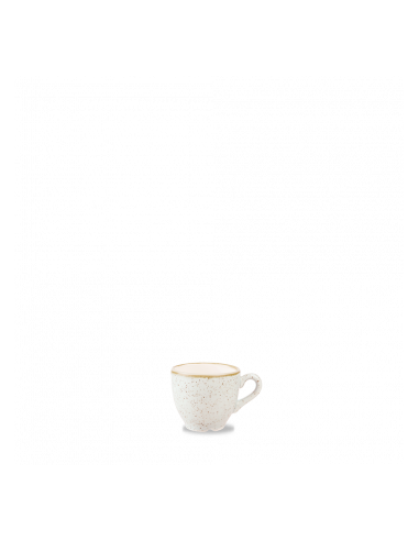 Taza y Platillo de Espresso Stonecast - Blanco