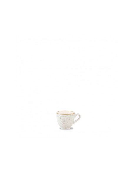 Taza y Platillo de Espresso Stonecast - Blanco