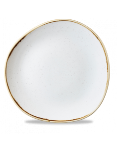 Plato Redondo Stonecast - Blanco