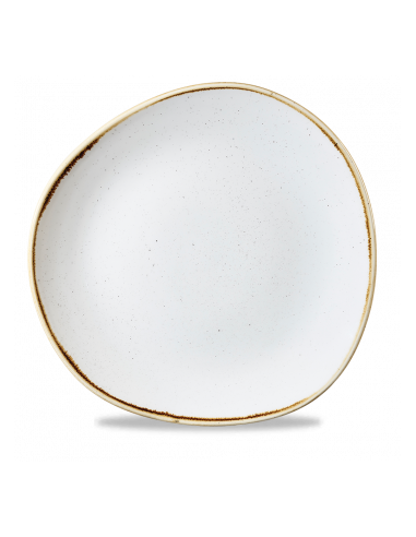 Plato Redondo Stonecast - Blanco
