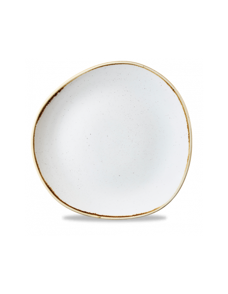 Plato Redondo Stonecast - Blanco