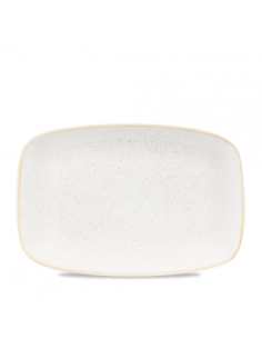 Plato Oblongo Stonecast - Blanco