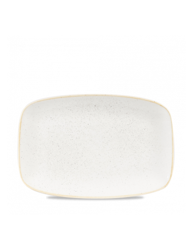 Plato Oblongo Stonecast - Blanco
