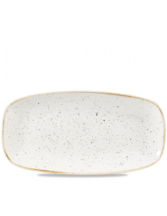 Plato Oblongo Stonecast - Blanco