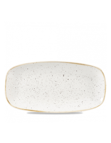 Plato Oblongo Stonecast - Blanco