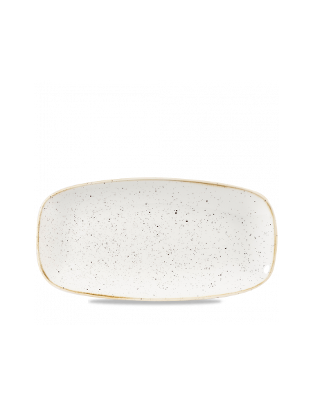 Plato Oblongo Stonecast - Blanco