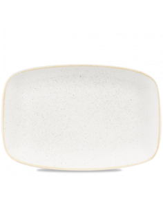 Platón Rectangular Stonecast - Blanco