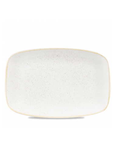 Platón Rectangular Stonecast - Blanco