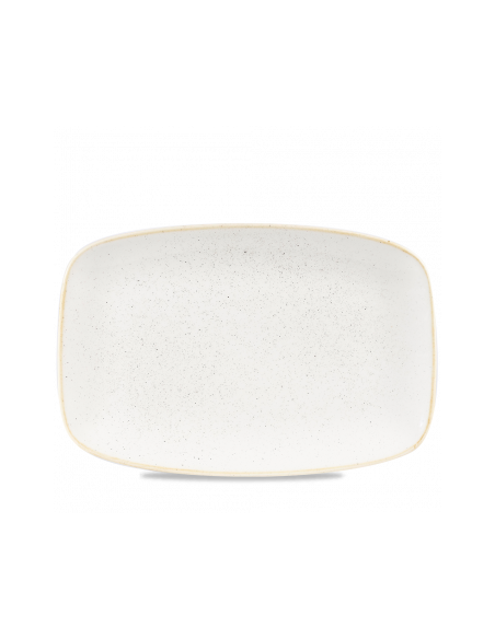 Platón Rectangular Stonecast - Blanco
