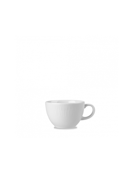Taza de Té con Platillo Bamboo - Blanco