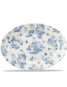 Platón Ovalado Toile - Azul